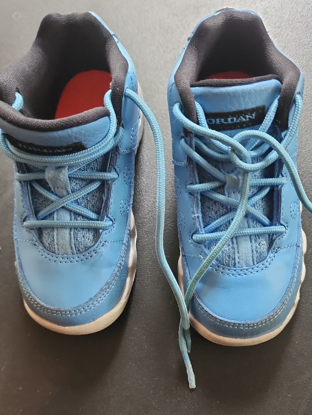Jordan Toddler Light Blue and Black Sneakers